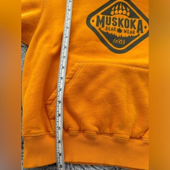 Muskoka Bear Wear Yellow Unisex Youth Large Cozy Comfortable Hoodie - Picture 7 of 10
